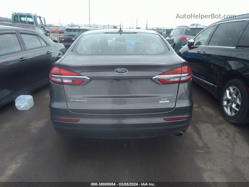 2020 Ford Fusion Se Gray vin: 3FA6P0HD1LR124687