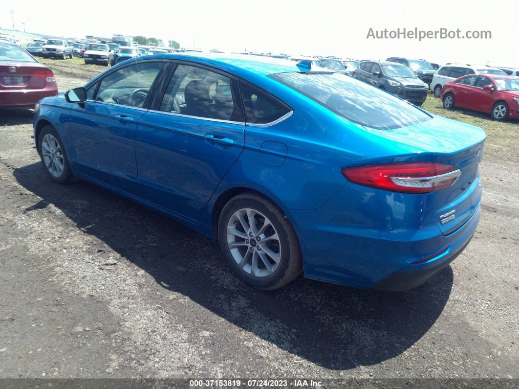 2020 Ford Fusion Se Blue vin: 3FA6P0HD1LR126651