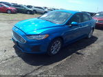 2020 Ford Fusion Se Синий vin: 3FA6P0HD1LR126651