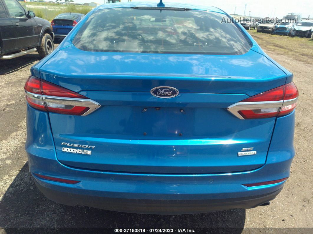 2020 Ford Fusion Se Blue vin: 3FA6P0HD1LR126651