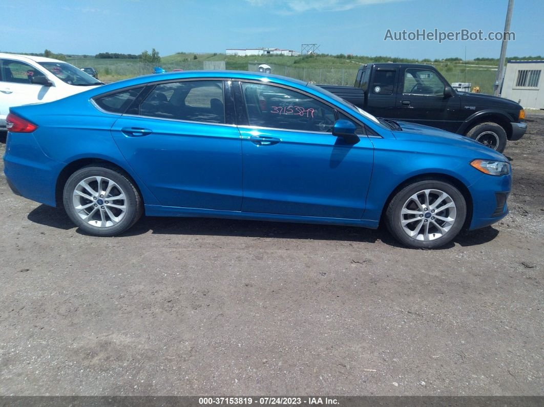 2020 Ford Fusion Se Синий vin: 3FA6P0HD1LR126651