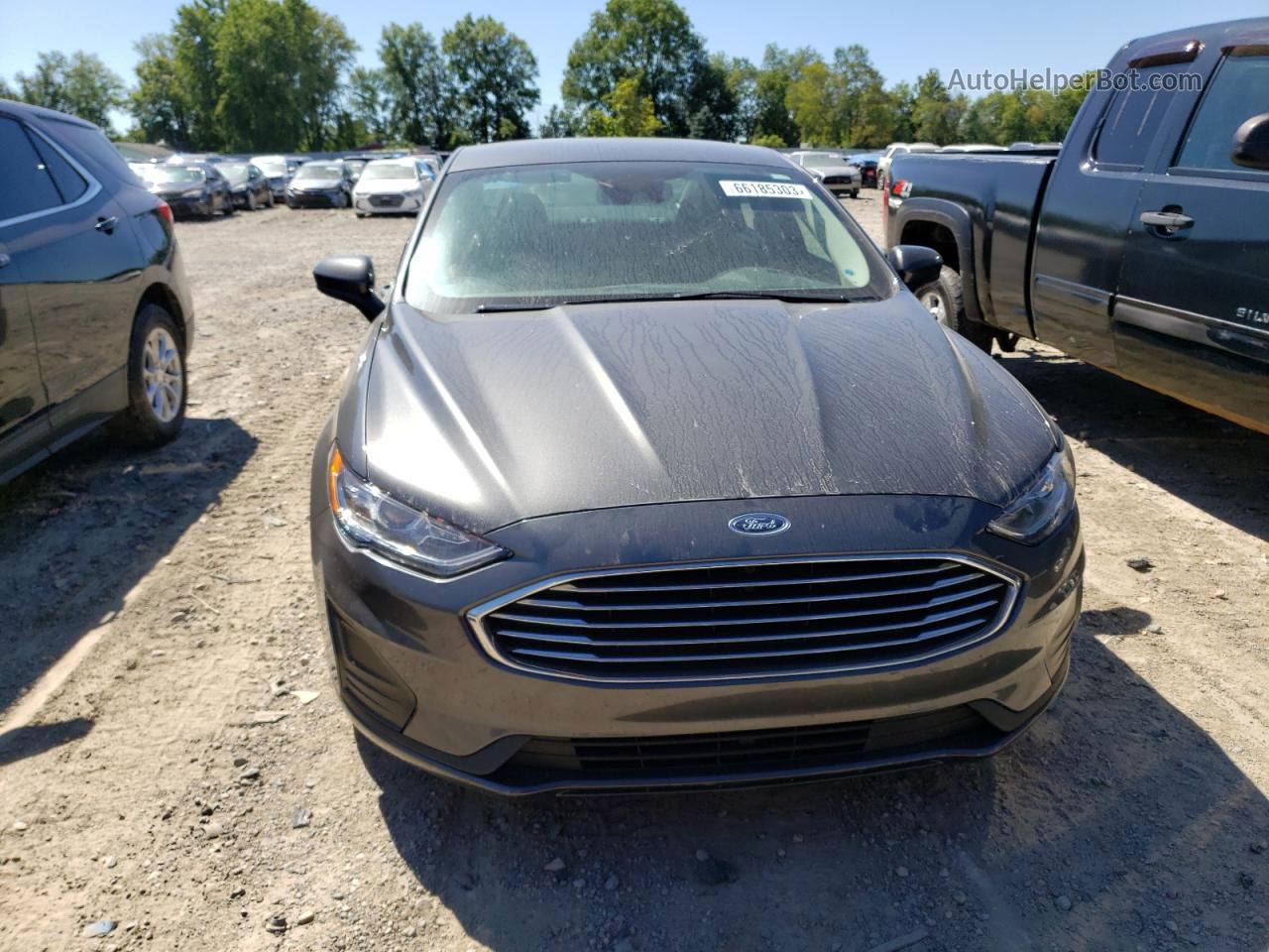 2020 Ford Fusion Se Серый vin: 3FA6P0HD1LR166681