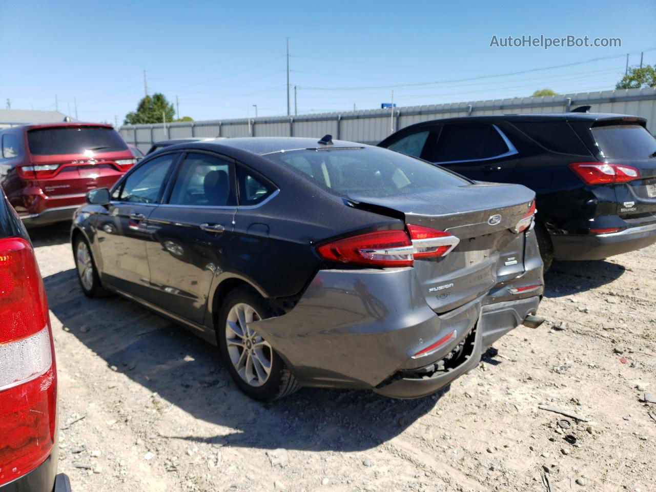 2020 Ford Fusion Se Серый vin: 3FA6P0HD1LR166681