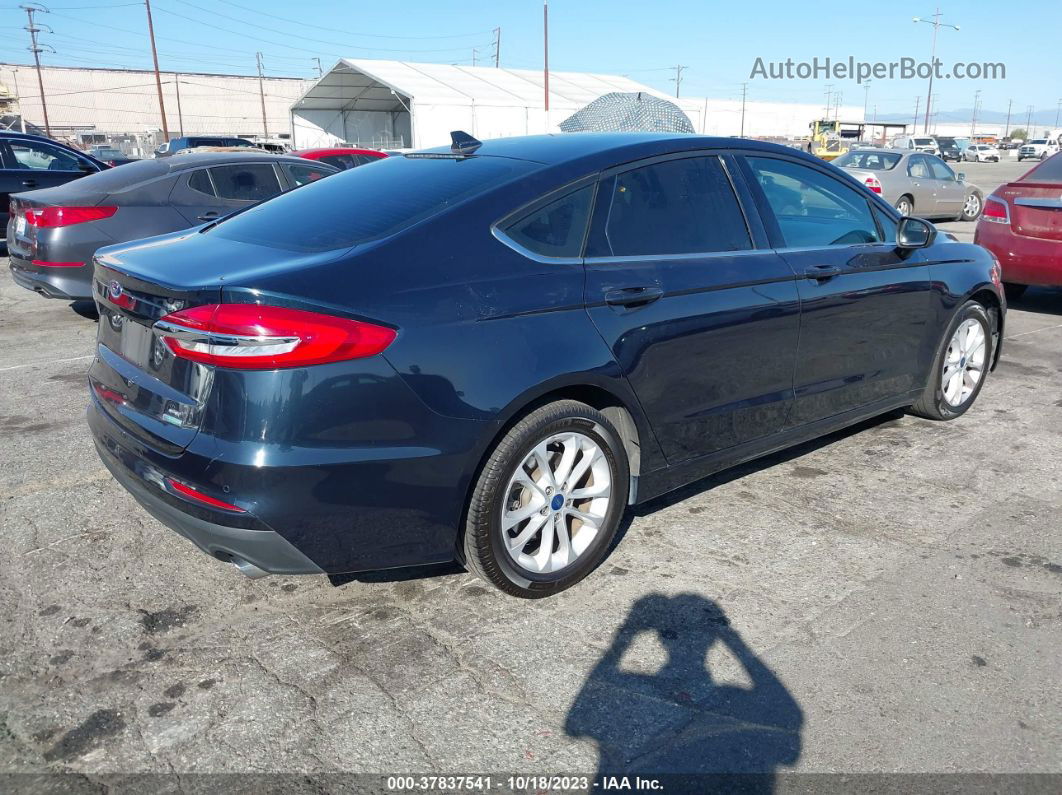 2020 Ford Fusion Se Синий vin: 3FA6P0HD1LR189619