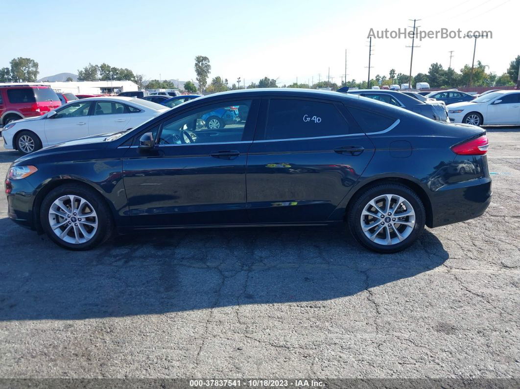 2020 Ford Fusion Se Синий vin: 3FA6P0HD1LR189619