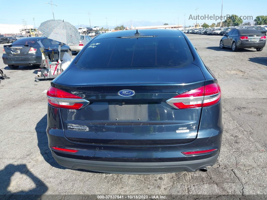 2020 Ford Fusion Se Синий vin: 3FA6P0HD1LR189619