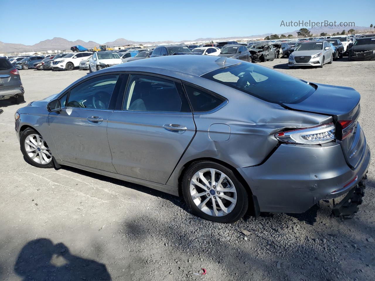 2020 Ford Fusion Se Silver vin: 3FA6P0HD1LR219766