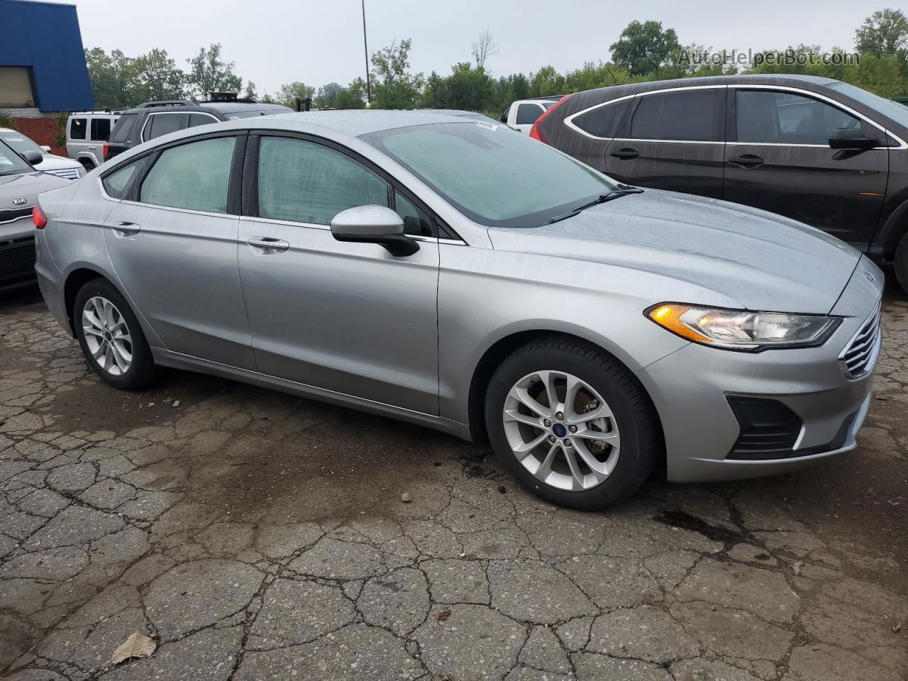 2020 Ford Fusion Se Silver vin: 3FA6P0HD1LR234946