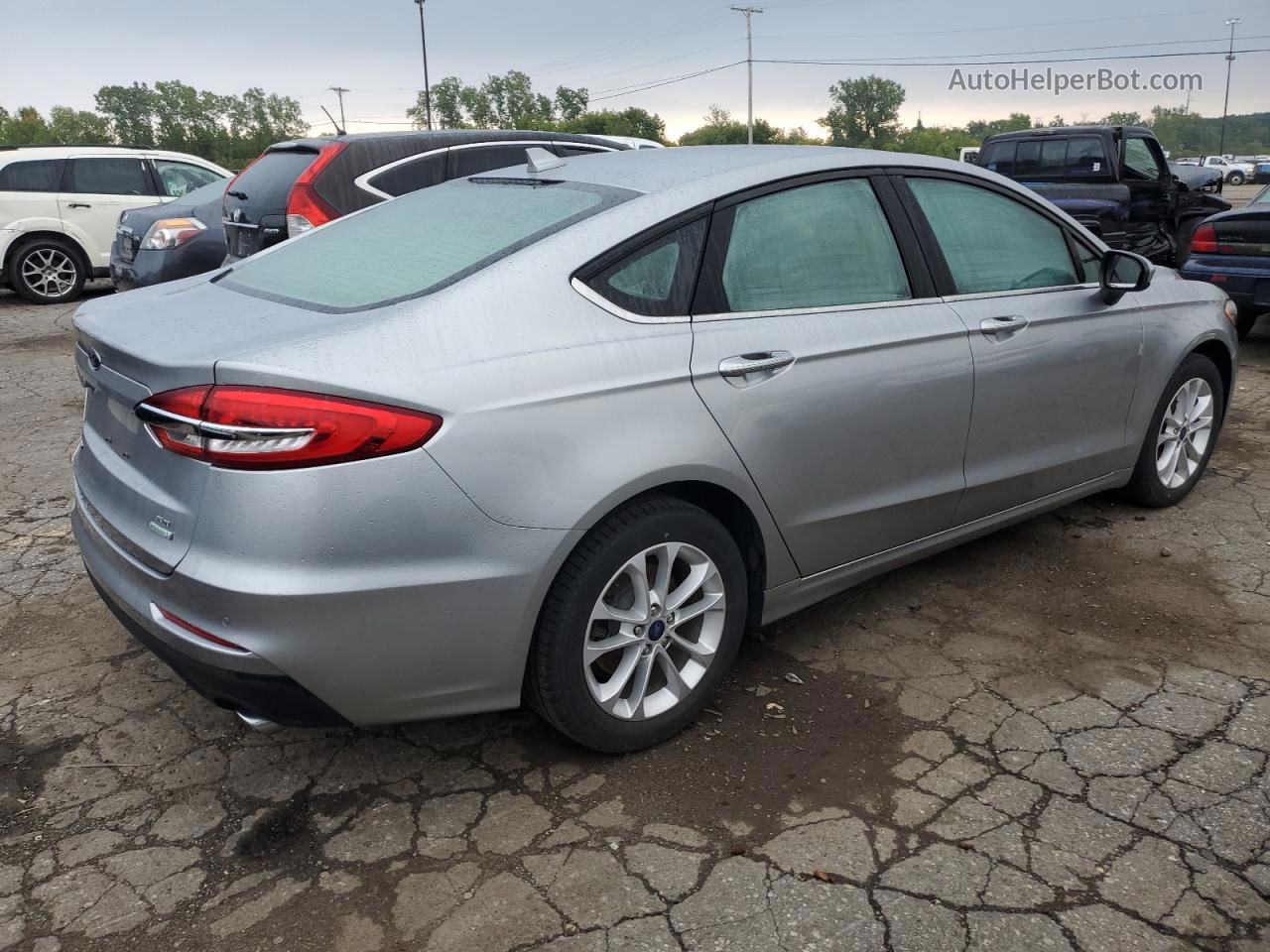 2020 Ford Fusion Se Silver vin: 3FA6P0HD1LR234946