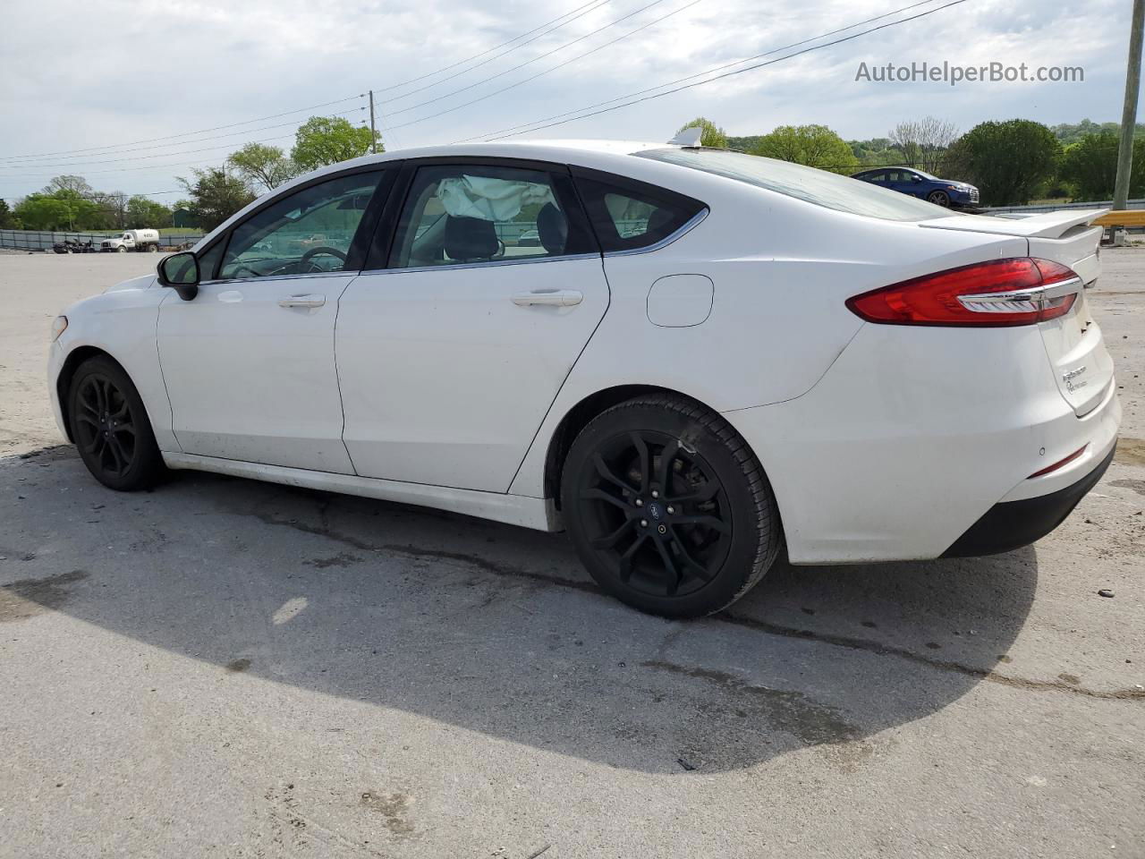 2020 Ford Fusion Se White vin: 3FA6P0HD1LR235241