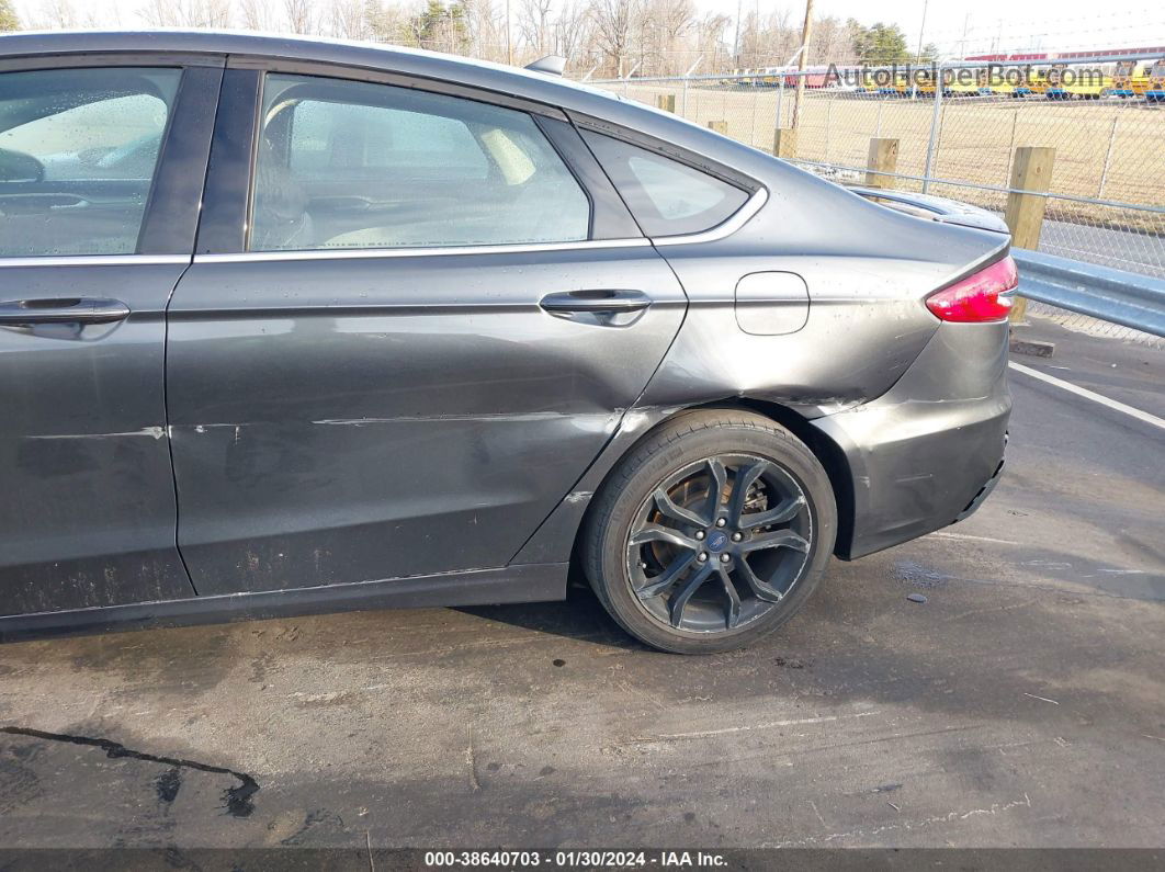 2020 Ford Fusion Se Gray vin: 3FA6P0HD1LR249463