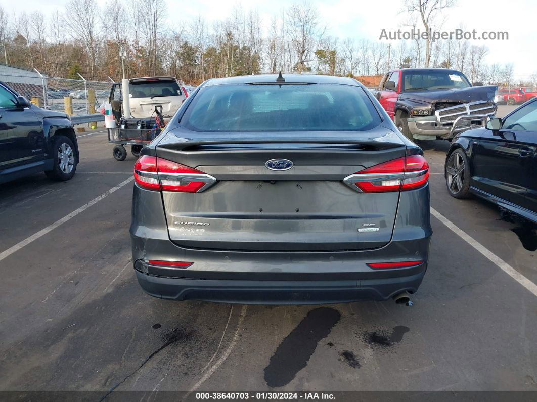 2020 Ford Fusion Se Серый vin: 3FA6P0HD1LR249463