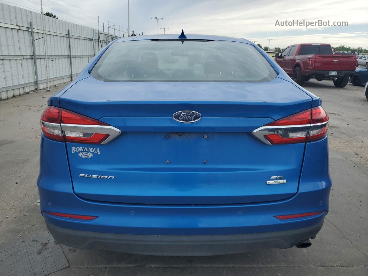 2020 Ford Fusion Se Blue vin: 3FA6P0HD1LR259457