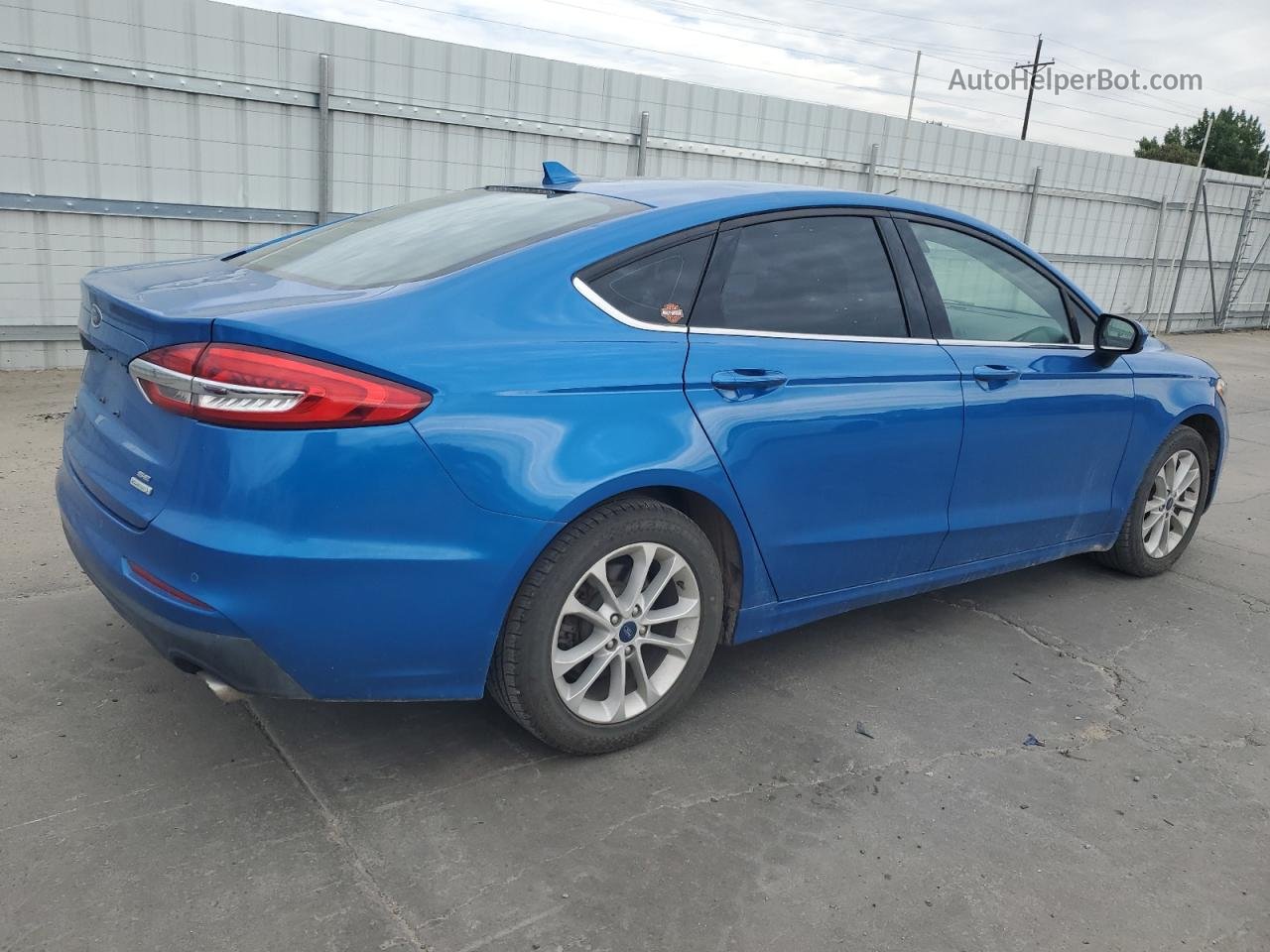 2020 Ford Fusion Se Blue vin: 3FA6P0HD1LR259457