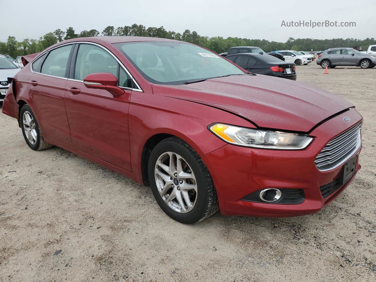 2014 Ford Fusion Se Maroon vin: 3FA6P0HD2ER110543