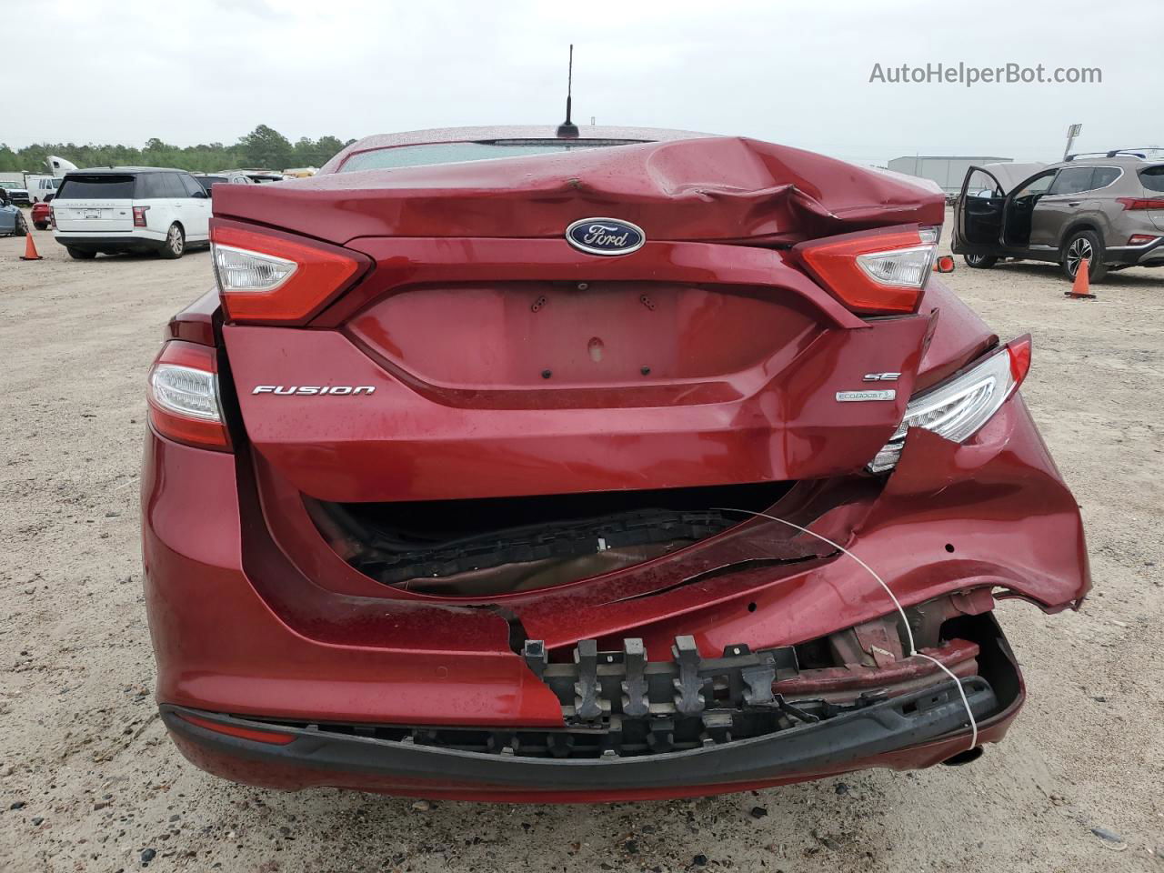 2014 Ford Fusion Se Темно-бордовый vin: 3FA6P0HD2ER110543