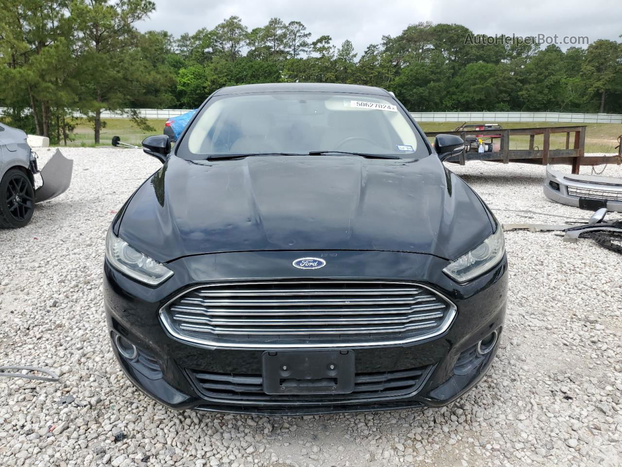 2014 Ford Fusion Se Черный vin: 3FA6P0HD2ER137029