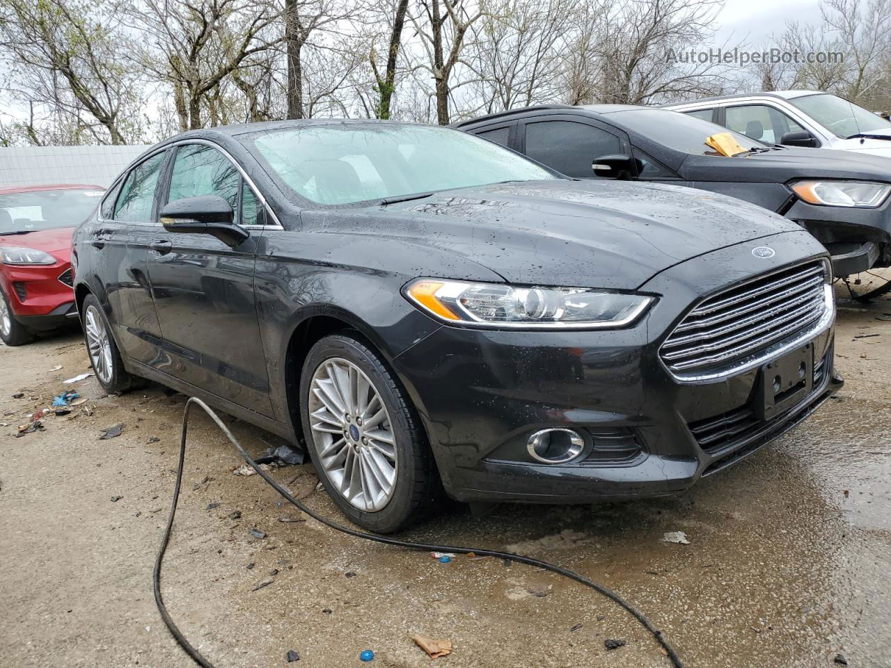 2014 Ford Fusion Se Черный vin: 3FA6P0HD2ER233968