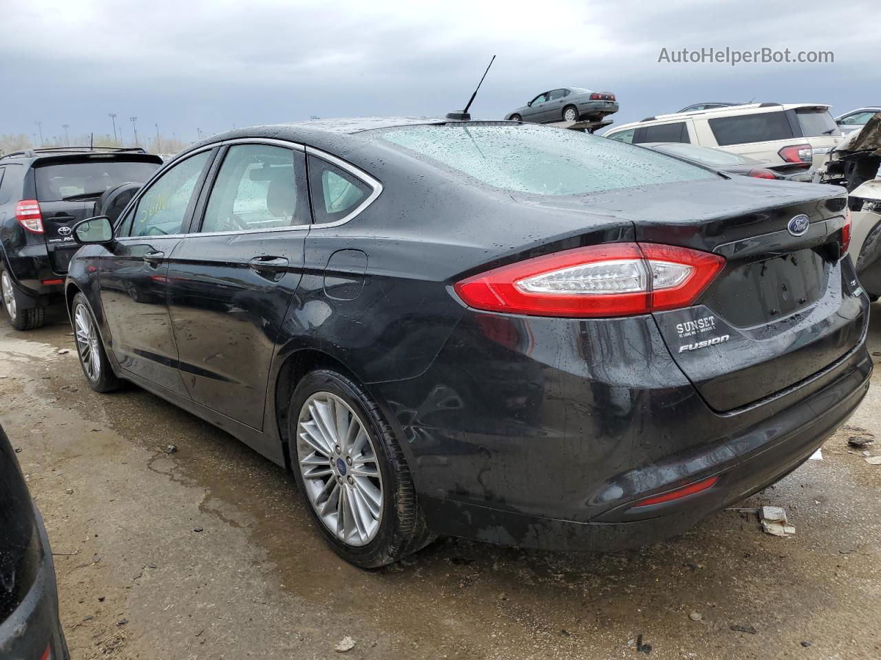 2014 Ford Fusion Se Черный vin: 3FA6P0HD2ER233968