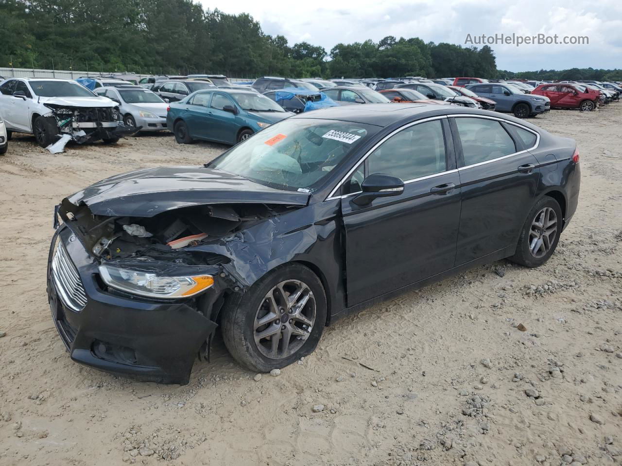 2014 Ford Fusion Se Black vin: 3FA6P0HD2ER298724