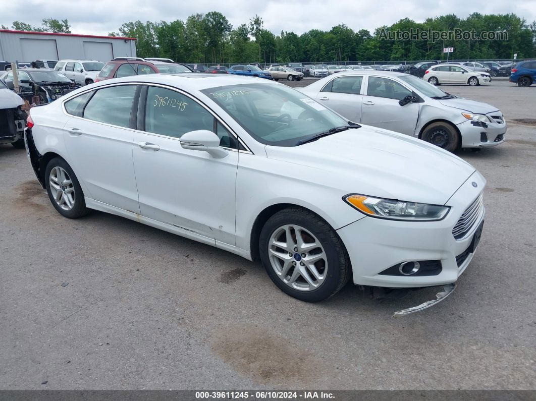 2015 Ford Fusion Se White vin: 3FA6P0HD2FR152020