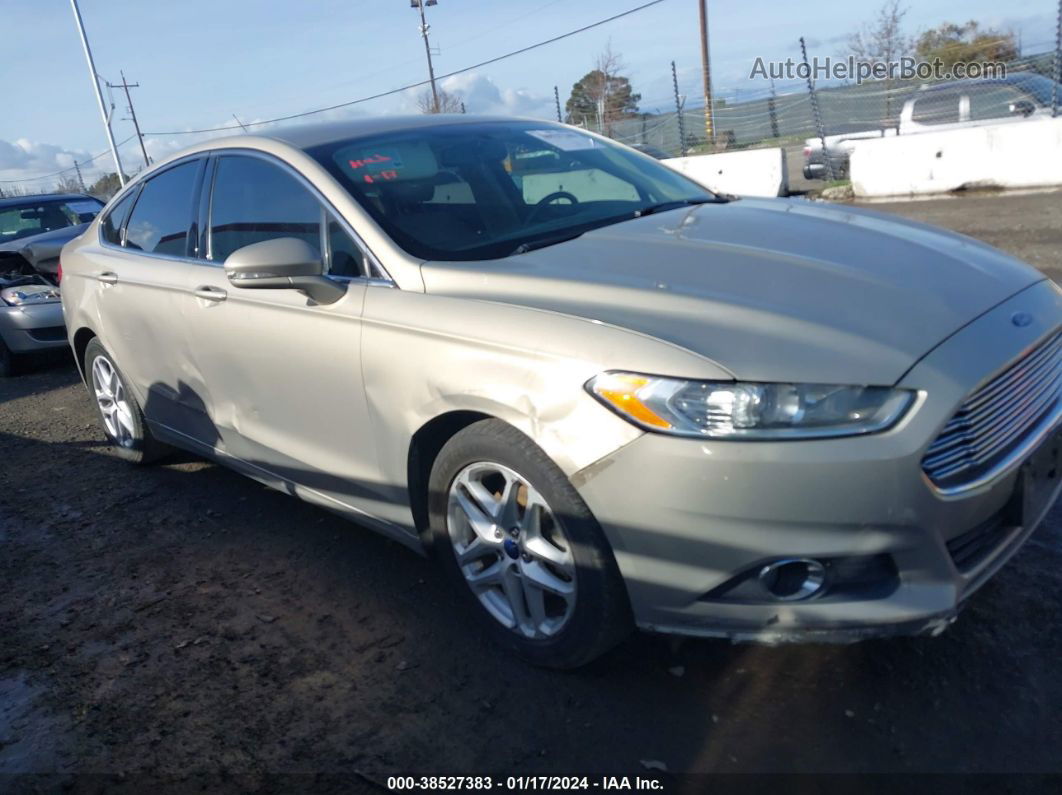 2015 Ford Fusion Se Бежевый vin: 3FA6P0HD2FR161008