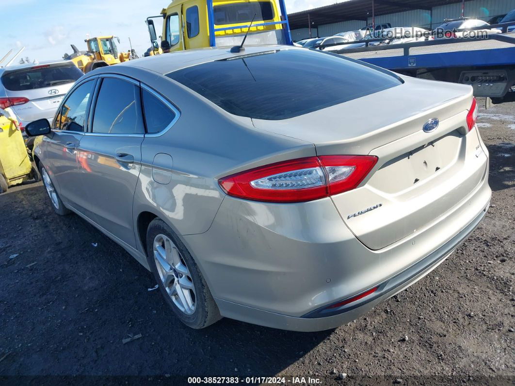 2015 Ford Fusion Se Beige vin: 3FA6P0HD2FR161008