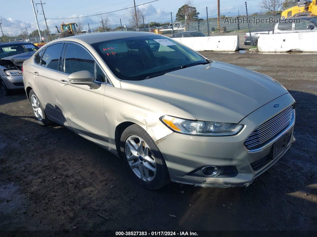 2015 Ford Fusion Se Beige vin: 3FA6P0HD2FR161008