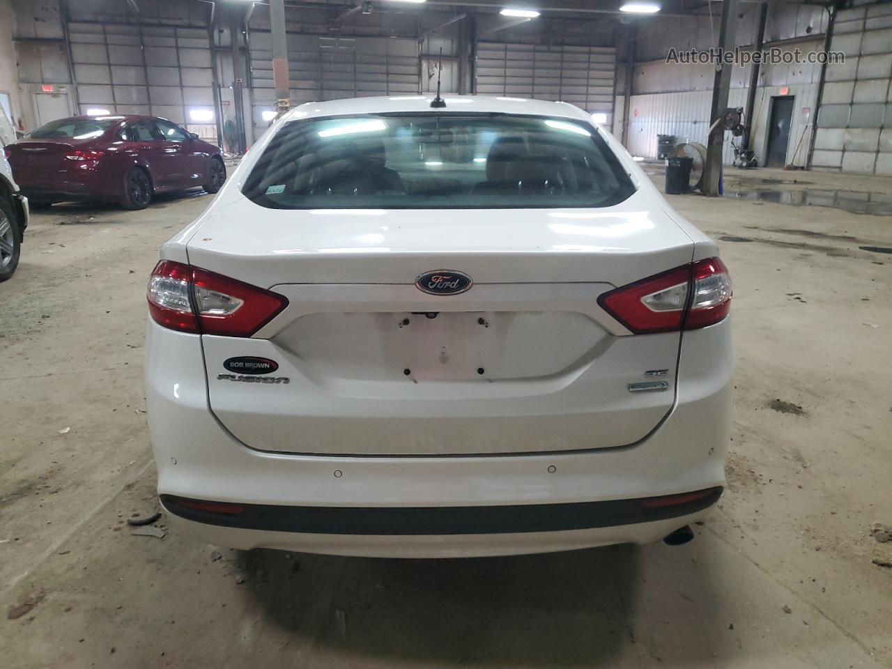 2015 Ford Fusion Se White vin: 3FA6P0HD2FR180710