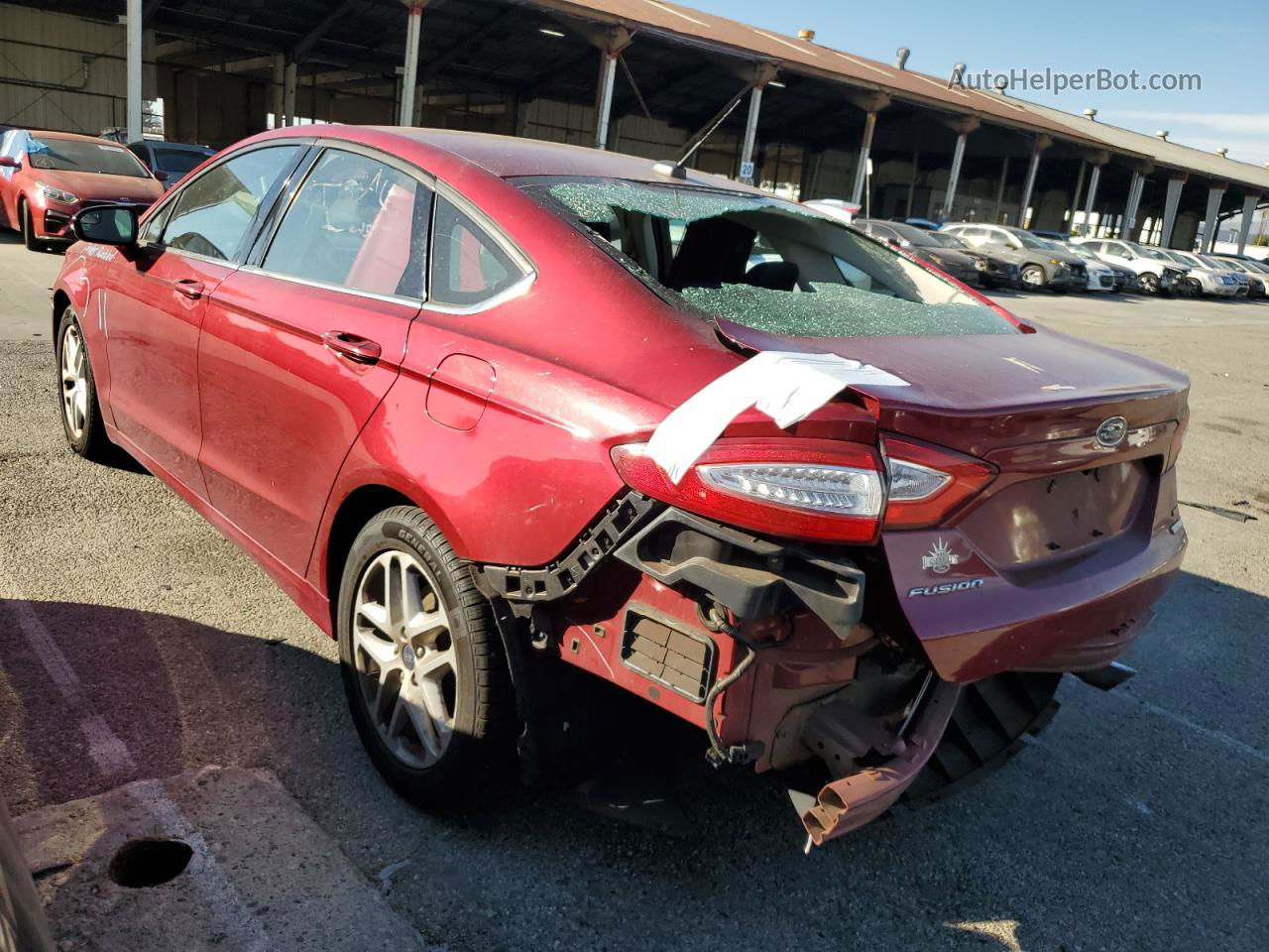 2015 Ford Fusion Se Red vin: 3FA6P0HD2FR188077