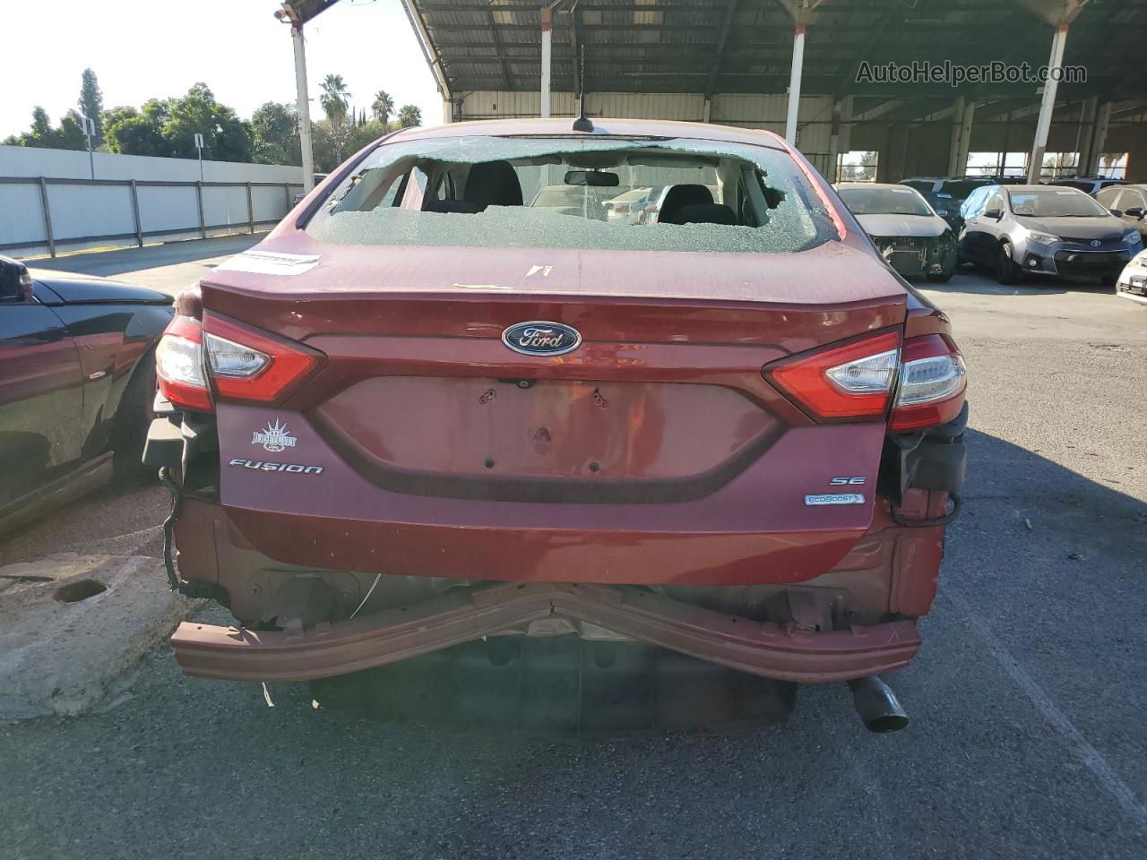 2015 Ford Fusion Se Красный vin: 3FA6P0HD2FR188077