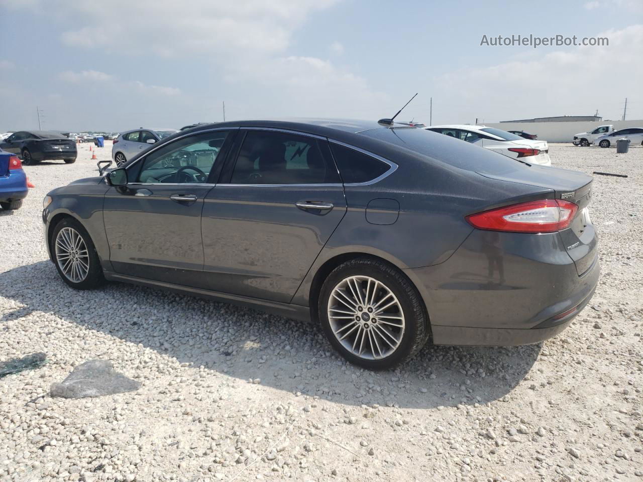 2015 Ford Fusion Se Gray vin: 3FA6P0HD2FR244311