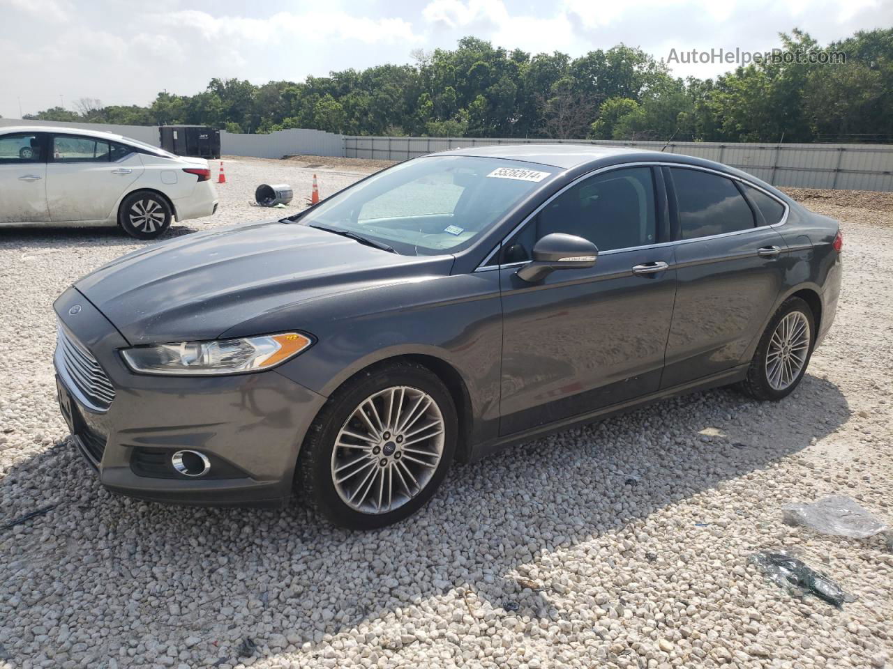 2015 Ford Fusion Se Gray vin: 3FA6P0HD2FR244311