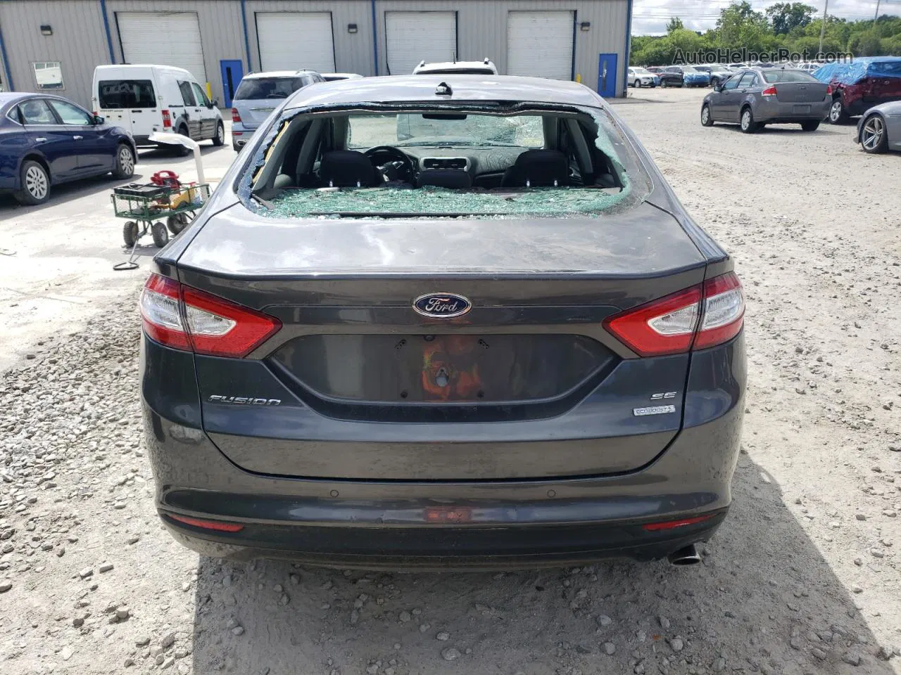 2016 Ford Fusion Se Gray vin: 3FA6P0HD2GR220852