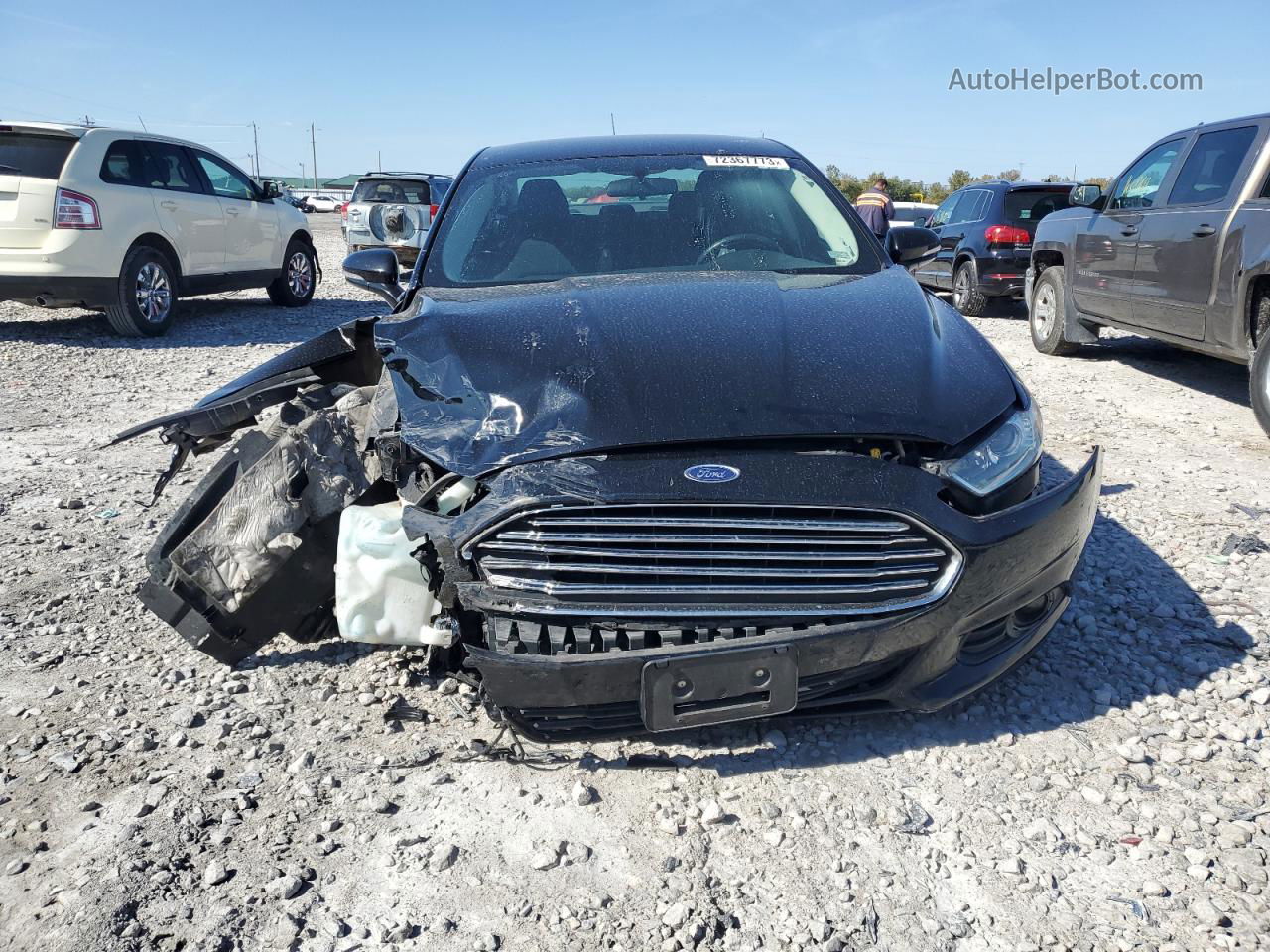 2016 Ford Fusion Se Black vin: 3FA6P0HD2GR236758