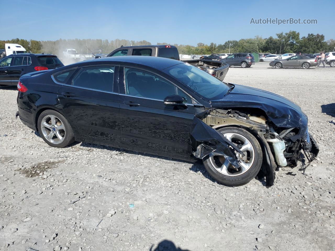 2016 Ford Fusion Se Black vin: 3FA6P0HD2GR236758