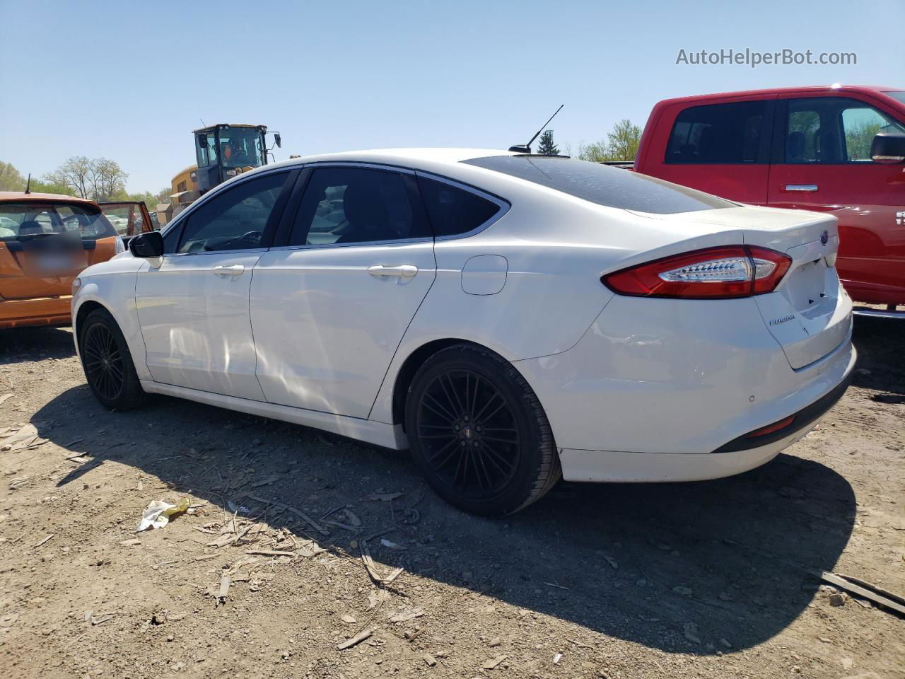 2016 Ford Fusion Se White vin: 3FA6P0HD2GR313127