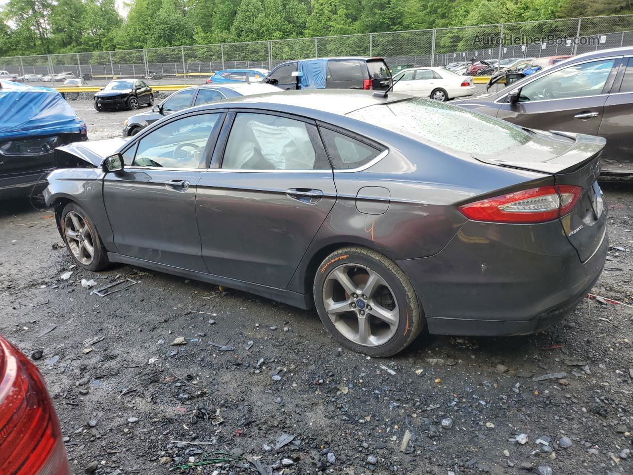 2016 Ford Fusion Se Charcoal vin: 3FA6P0HD2GR360514