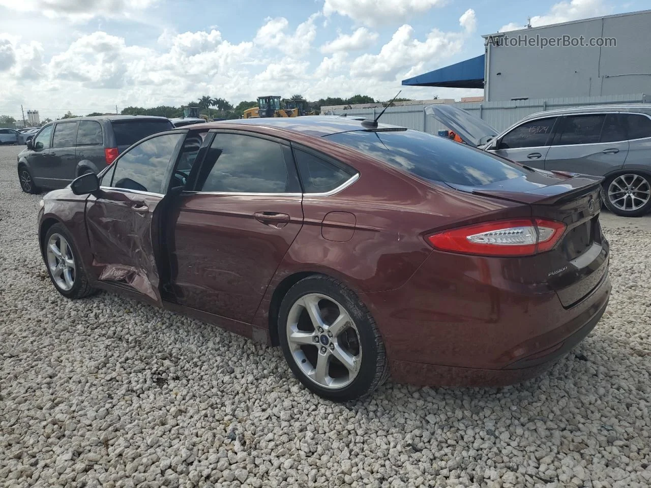 2016 Ford Fusion Se Brown vin: 3FA6P0HD2GR361064