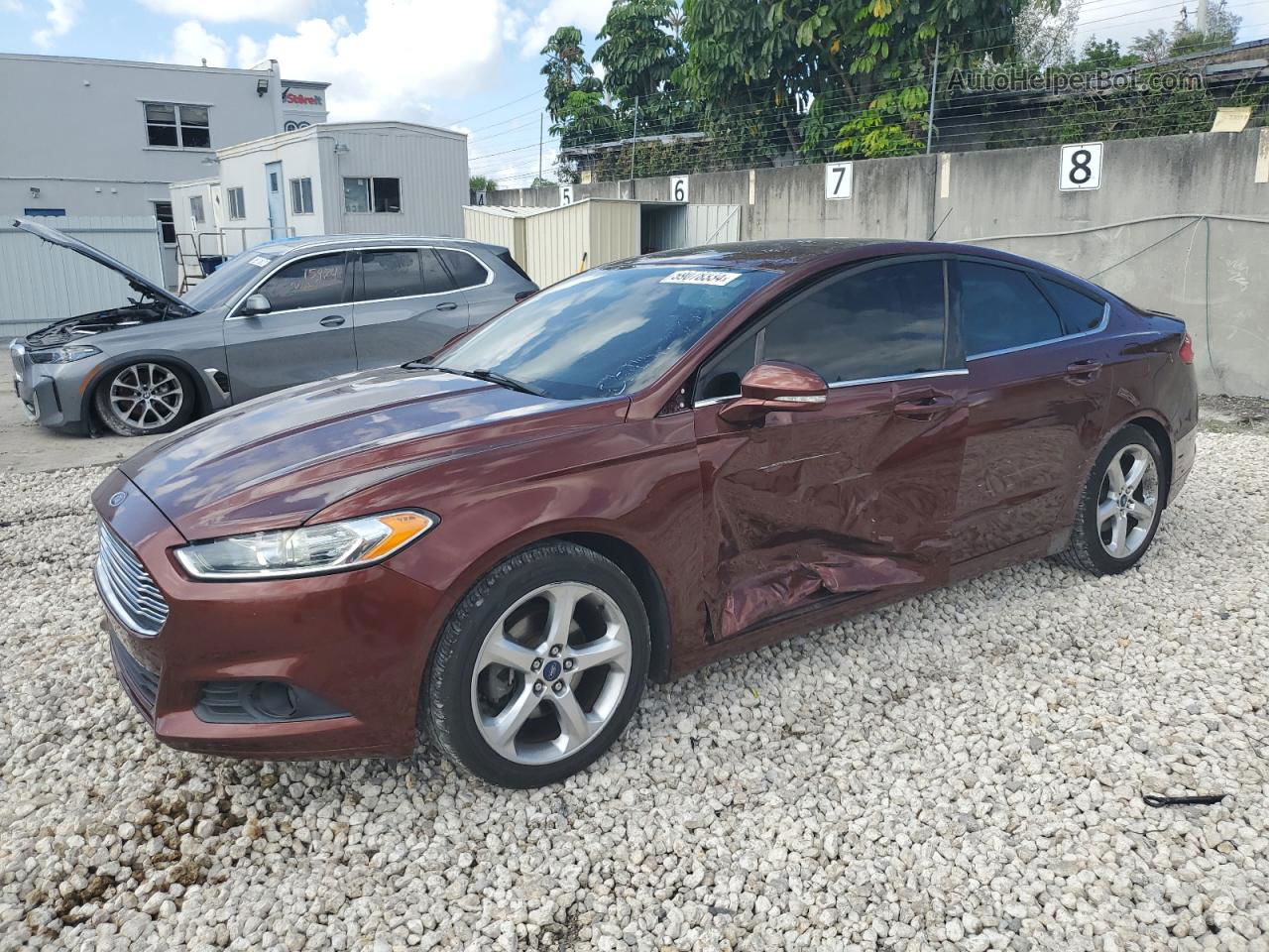 2016 Ford Fusion Se Коричневый vin: 3FA6P0HD2GR361064