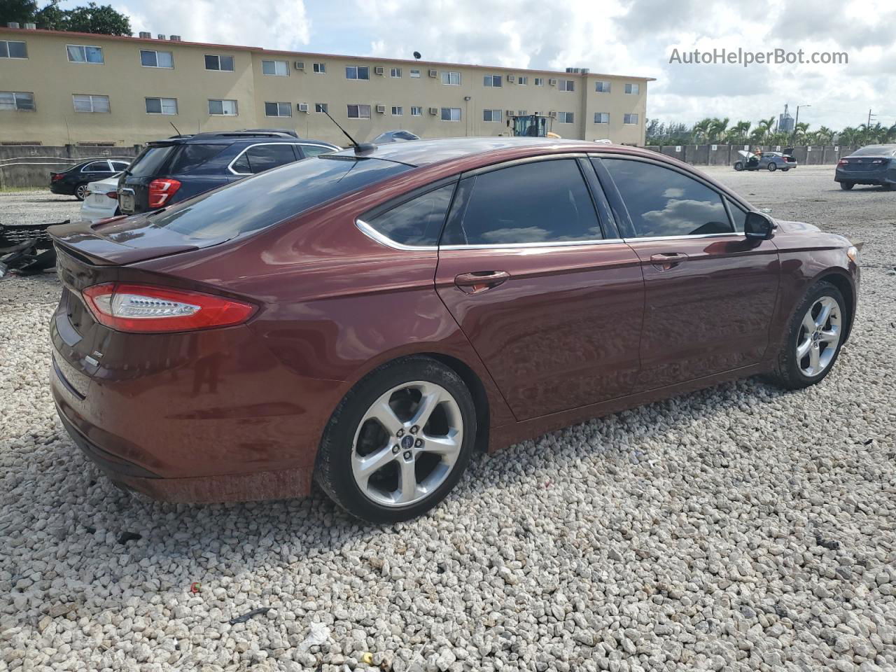 2016 Ford Fusion Se Brown vin: 3FA6P0HD2GR361064