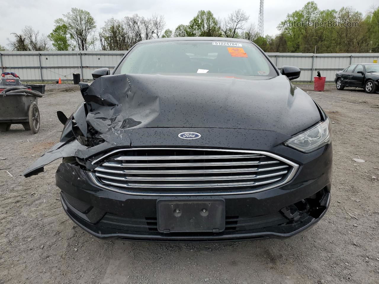 2017 Ford Fusion Se Black vin: 3FA6P0HD2HR153087