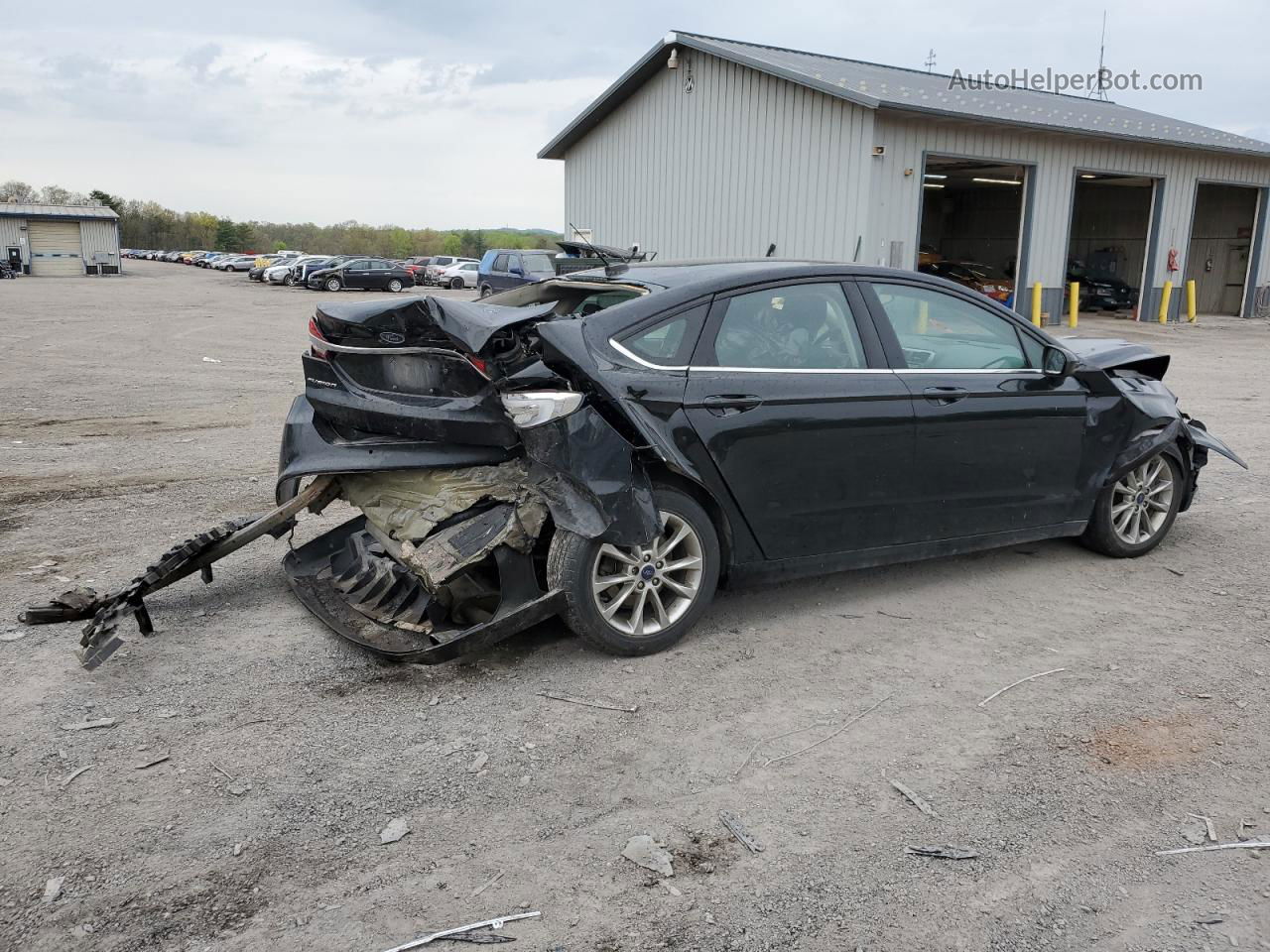 2017 Ford Fusion Se Черный vin: 3FA6P0HD2HR153087