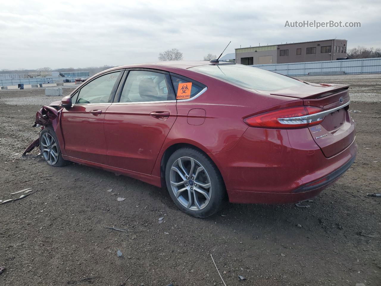 2017 Ford Fusion Se Red vin: 3FA6P0HD2HR179365