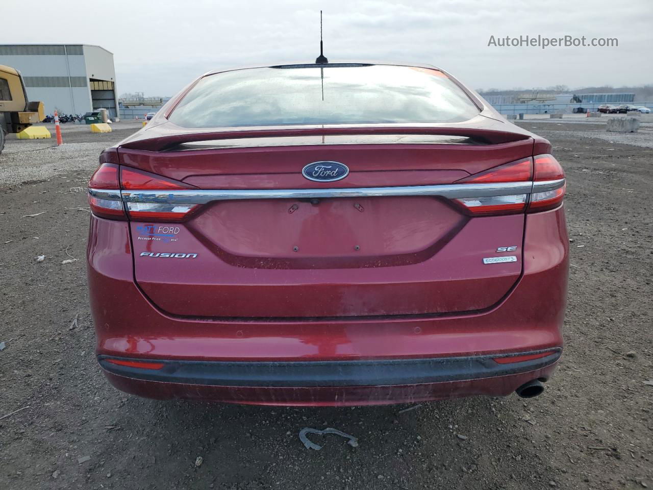 2017 Ford Fusion Se Красный vin: 3FA6P0HD2HR179365