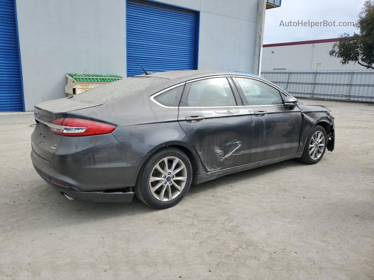 2017 Ford Fusion Se Серый vin: 3FA6P0HD2HR286707