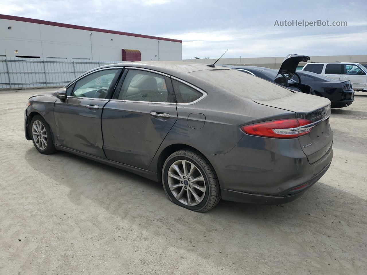 2017 Ford Fusion Se Серый vin: 3FA6P0HD2HR286707