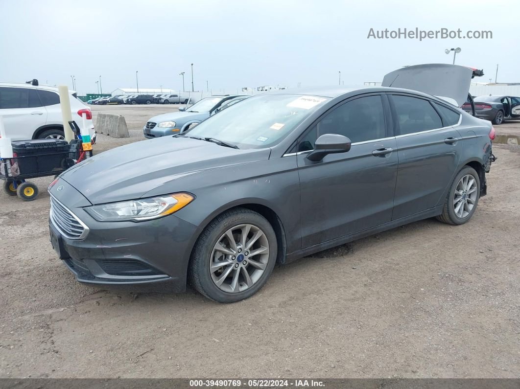 2017 Ford Fusion Se Gray vin: 3FA6P0HD2HR367156