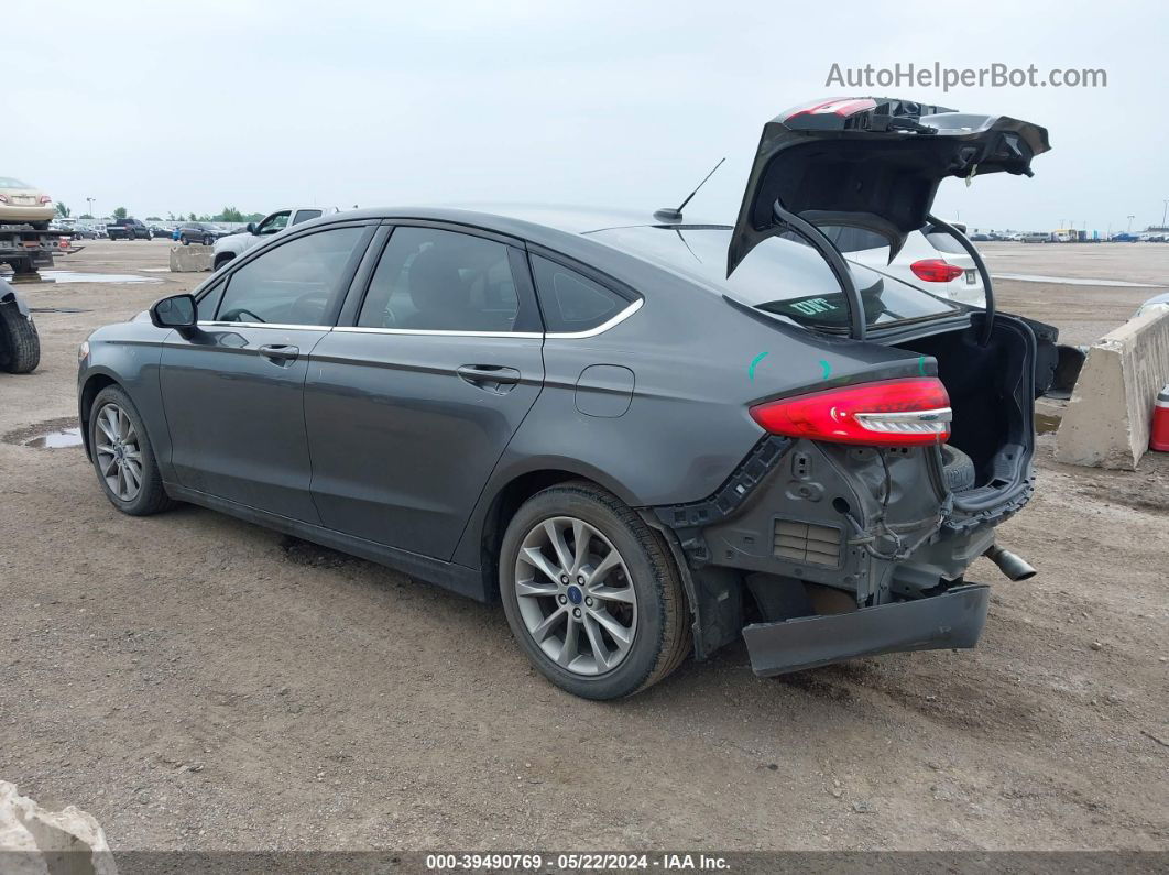 2017 Ford Fusion Se Gray vin: 3FA6P0HD2HR367156