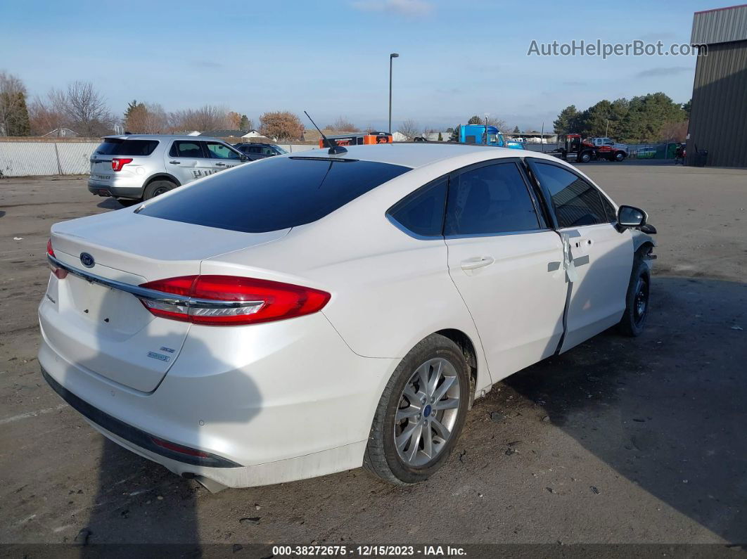 2017 Ford Fusion Se Белый vin: 3FA6P0HD2HR368243